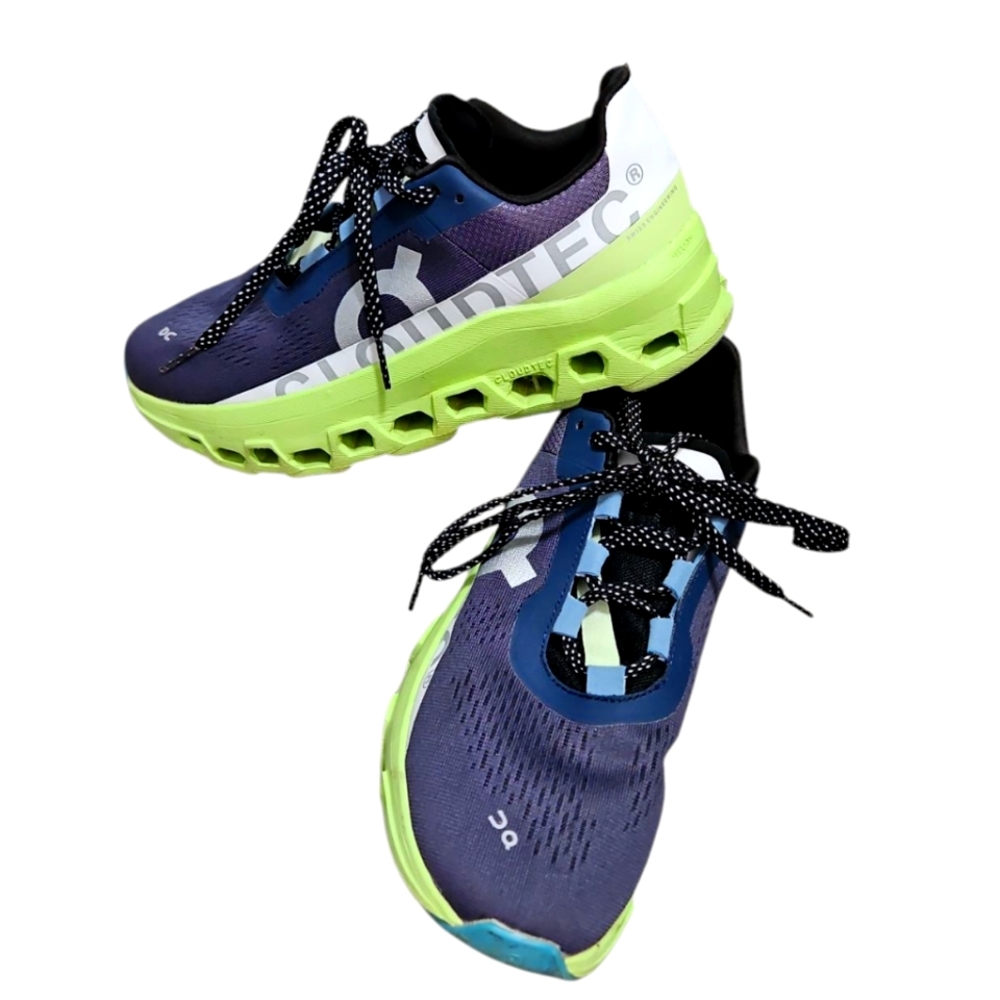 On Running Athletic Shoes - Blue and Green